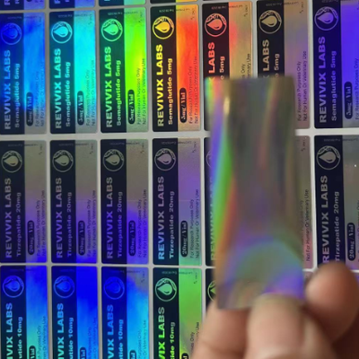 Trizepatide 10mg laser shinny hologram labels