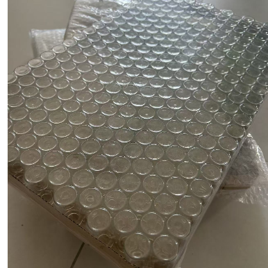 10 ml di flaconcini di vetro trasparente con tappi e tappi