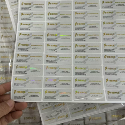 Dimensioni personalizzate Confezione di flaconcino peptidico impermeabile con finitura lucida per 10 flaconcini in polvere secca da 3 ml