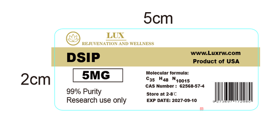Etichette in PVC iniettabili per peptidi Pt141