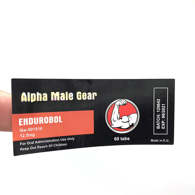 Etichette per fiale da 10 ml impermeabili e durevoli OEM Forte adesivo rimovibile