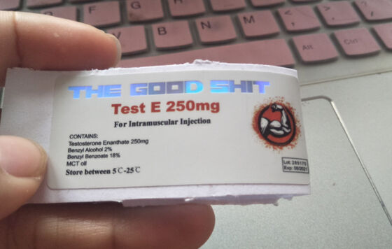 Etichette trasparenti della fiala da 10 ml della medicina, adesivi personalizzati della bottiglia di vetro della fiala