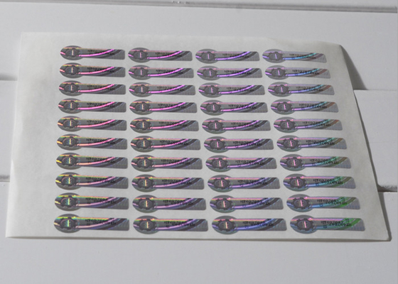 Colore - autoadesivo d'argento cambiante dell'ologramma di sicurezza con il graffio fuori dal codice