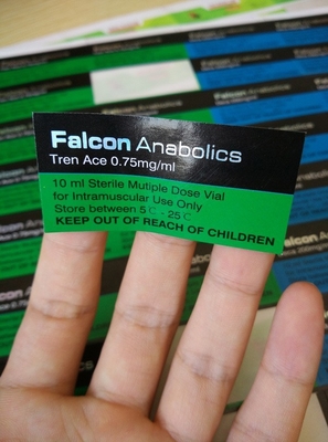 Etichetta della bottiglia del medicinale resistente alle sostanze chimiche Imballaggio farmaceutico