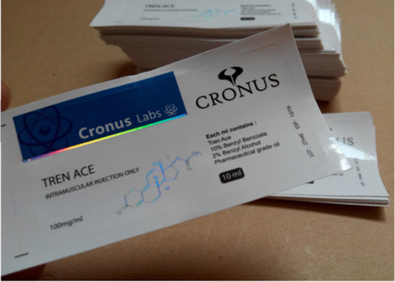 Etichette della fiala del laboratorio 10ml, effetti dell'ologramma degli autoadesivi dell'etichetta del vinile di Pharma del laser