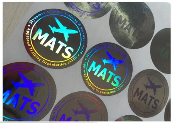 autoadesivi rotondi dell'ologramma 3D/anti autoadesivo falsificato con i numeri correnti