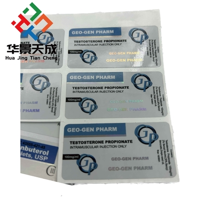 Test Ormoni Steroidi di vinile Etichette per bottiglie di vetro per culturisti