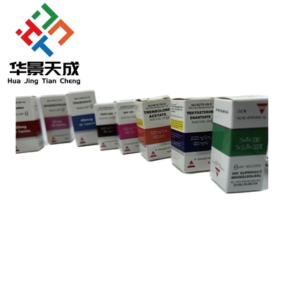 300 g Imballaggio cartaceo Farmaceutico Vials di vetro Scatola Bodybuilding Stampa Etichette 10 ml Scatole