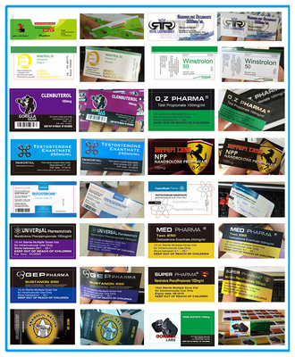 Etichette per fiale di vetro lucido da 10 ml di Immortal Labs Etichette per farmacia con ologramma