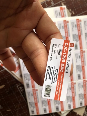 Peptidi impermeabili Tb500 2ml 3ml Piccole etichette con materiale ologrammatico laser