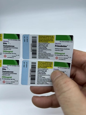 Marchio personalizzato Steroidi iniettabili e orali 10 ml flaconcino Etichette di imballaggio Adesivo farmaceutico