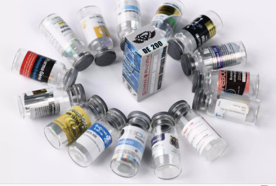 Etichette per flaconcini di 10 ml multidosi di finitura lucida/ matt per contenitori di vetro a decanoato di Nan Drolone