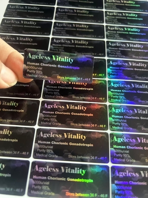 Hcg 2 ml 3 ml Etichette del flaconcino per iniezioni con adesivo per l' imballaggio dei peptidi