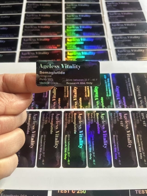 2 ml di etichette per flaconcini di semaglutide e Tirze Patide per la conservazione dei peptidi in carta/ PET/ PVC