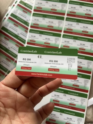 Etichette di flaconcini in vetro impermeabili e durevoli per i laboratori di Testo E Nano con effetto laser luminoso e design personalizzato