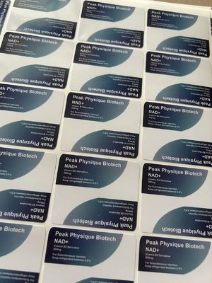 NAD+500 E NAD+250 Etichette del flaconcino da 10 ml Etichette del flaconcino in vetro per iniezioni sottocutanee