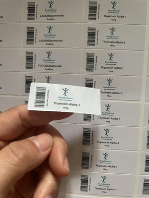 Etichette per flaconcini adesivi per peptidi di timosina alfa-1 2 ml Etichette per flaconcini autoadesivi per peptidi