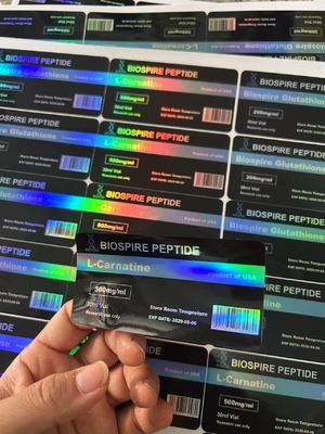 ETICHETTE PER FLACONCINI DI L-CARNITINA 500mg/ml 30ml, LOGO E DESIGN PERSONALIZZATI