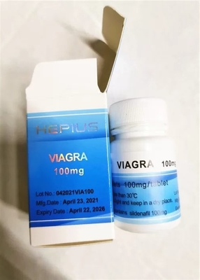 Etichetta flacone pillole orali Viagr a 100mg  Etichette e scatole con logo laser stampato
