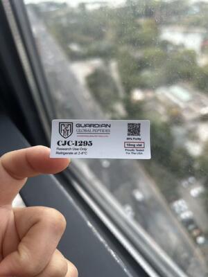 CJC-1295 Etichette del flaconcino con peptidi da 10 mg Stampa del logo personalizzato