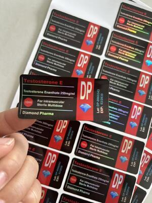 Etichette per fiale ENAN Laser Materail Brand Diamond Pharma da 10 ml