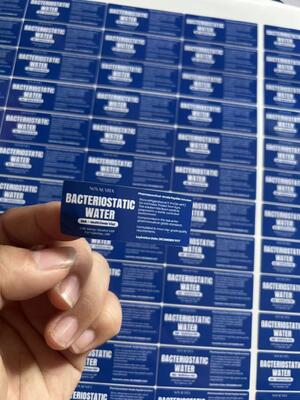 BAC Acqua 3 ml Etichette in PVC bianco
