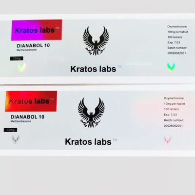 Etichette adesive per farmaci con ologramma fustellato impermeabili