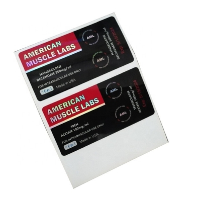 Etichette per flaconi da 10 ml con ologramma lucido impermeabile