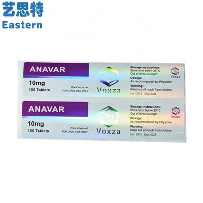 Etichette per fiale di vetro per fiale adesive impermeabili per flaconi di pillole