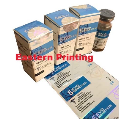 Il laser del diametro 2cm ha timbrato il vetro Vial Labels dell'ologramma 10ml