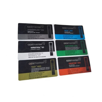 Etichette per fiale in PET con laser olografico CMYK