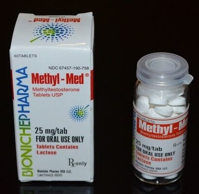 Etichette e scatole 99 per cento Methyltest 17-Alpha-Methyl-test