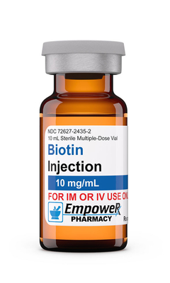 Etichette per fiale di vetro per iniezione di enantato in PVC Empower Pharmacy test